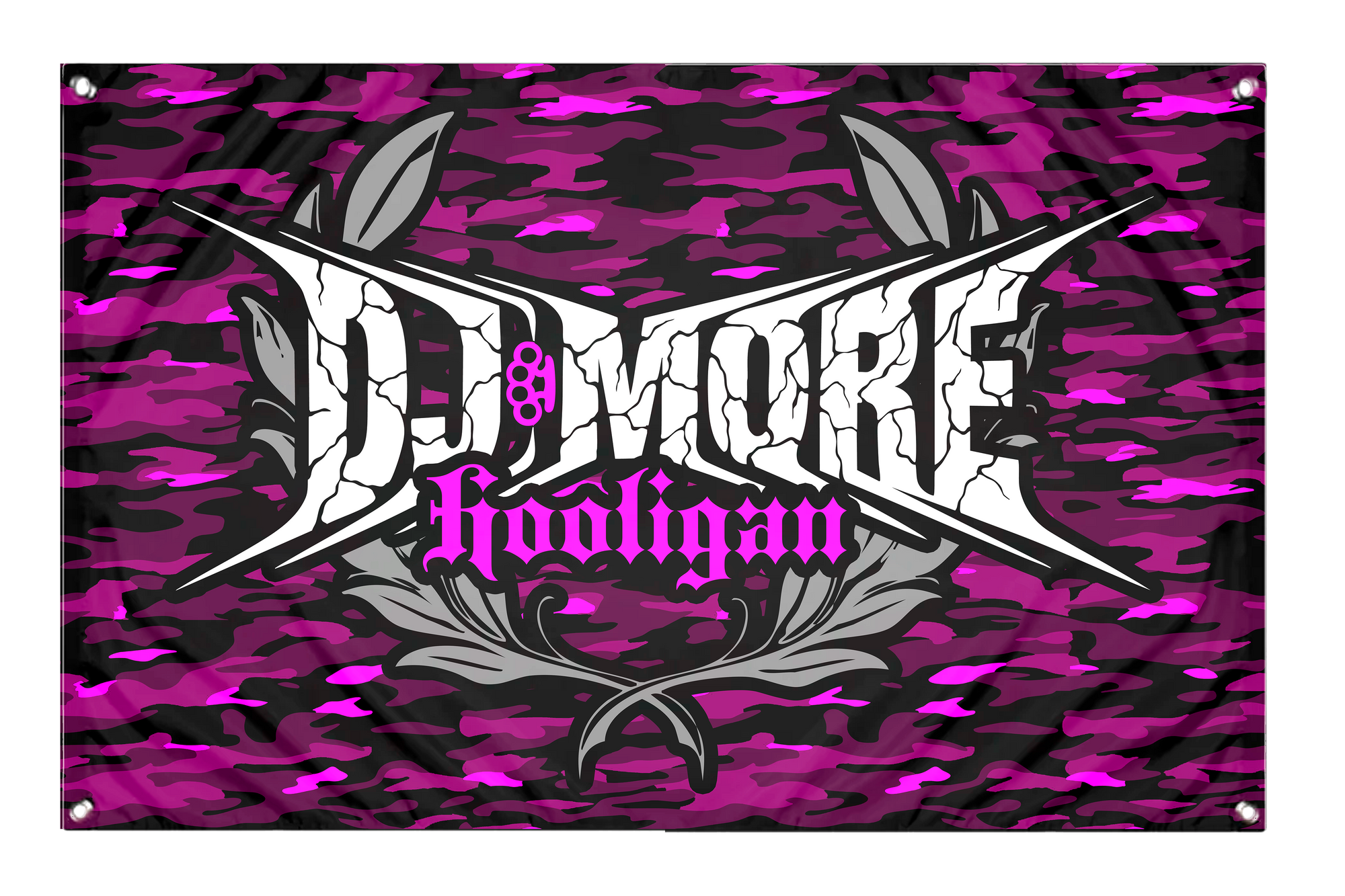 BANDERA DJ MORE MORADA